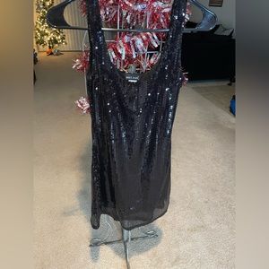 WETSEAL black sequin party dress